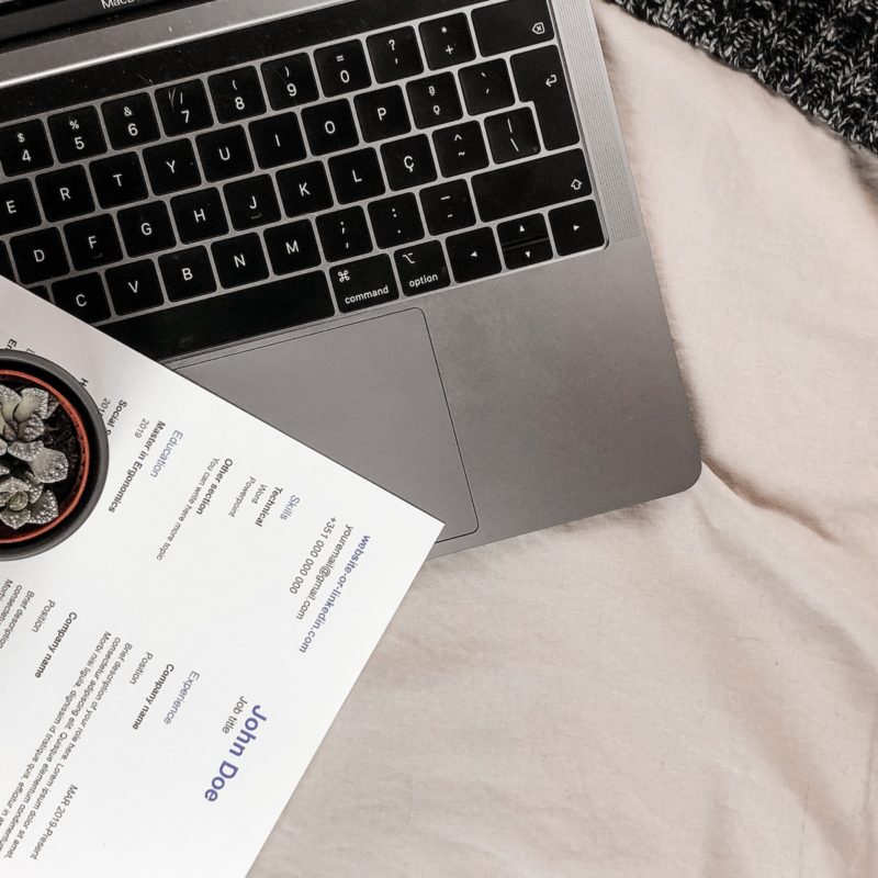 white printer paper on macbook pro